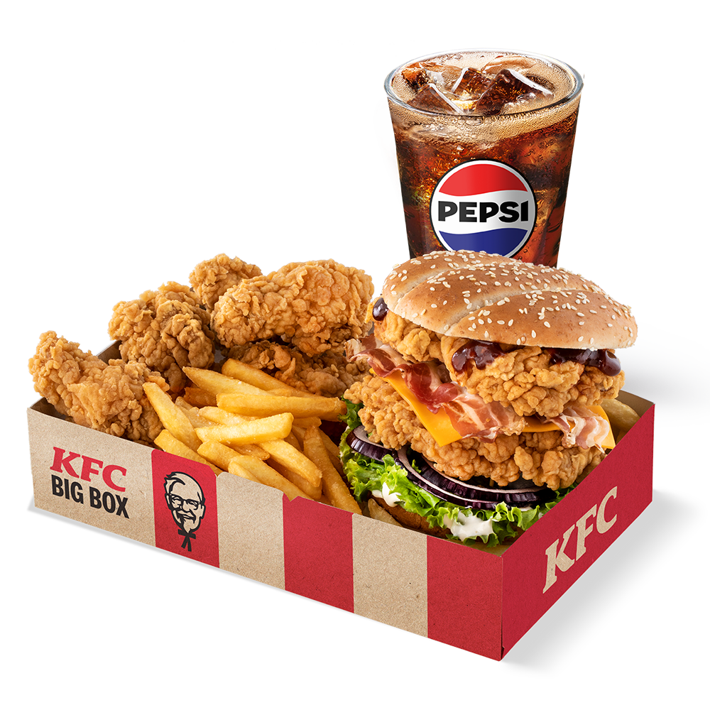Grander burger podw jny big box zam w on line w kfc